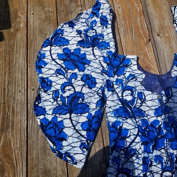 HANDMADE African Ruffle Sleeve Dress - Picture 2 of 5